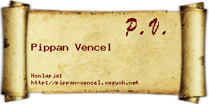 Pippan Vencel névjegykártya